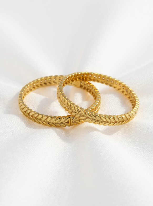 Twin Golden Bangles